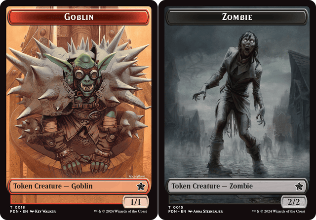 Goblin // Zombie Doubled-Sided Token - Foil